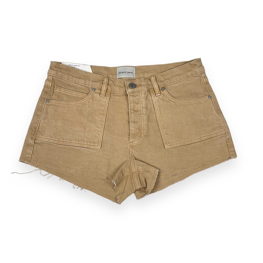 Abrand‎ Shorts Womens Size 26 Brown Denim Cut Off 99 Baggy Revolve NWT